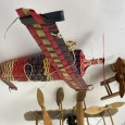 3 Aviões artesanato em madeira.
