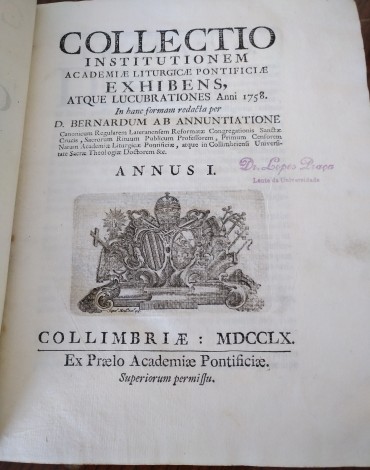COLLECTIO INSTITUTIONEM ACADEMIE LITURGICAE PONTIFICIAE EXHIBENS