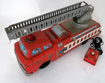 Carro dos Bombeiros em chapa anos70 Made in Japan 