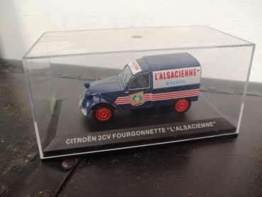 Miniatura Citroen 2 Cv Fourgonnette - L'Alsacienne, escala 1/43, da Altaya