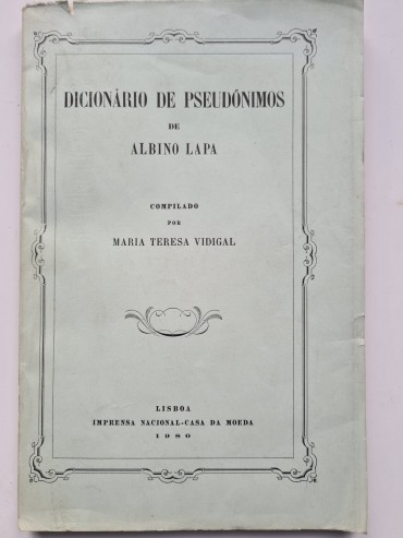 DICIONÁRIO DE PSEUDÓNIMOS 