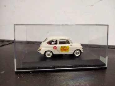 Miniatura Seat 600 Comercial - Chupa Chups, escala 1/43, da Altaya