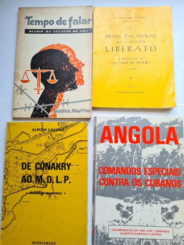 4 PUBLICAÇÕES SOBRE A GUERRA COLONIAL NAS PROVINCIAS PORTUGUESAS