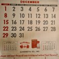 CALENDÁRIO PUBLICIDADE COMPANHIA AMERICANA/JAPONESA 1957