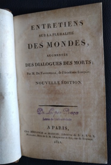 ENTRETIENS SUR LA PLURALITÉ DES MONDES