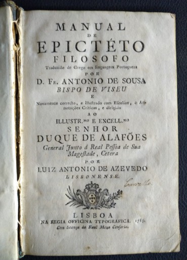 MANUAL DE EPICTÉTO FILOSOFO