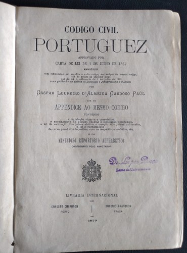 CODIGO CIVIL PORTUGUEZ