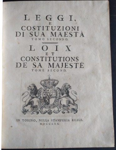 LOIX ET CONSTITUTIONS DE SA MAJESTE