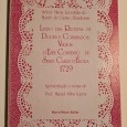 LIVRO DAS RECEITAS DE DOCES E COZINHADOS VÁRIOS D`ESTE CONVENTO DE SANTA CLARA D`ÉVORA 1729 