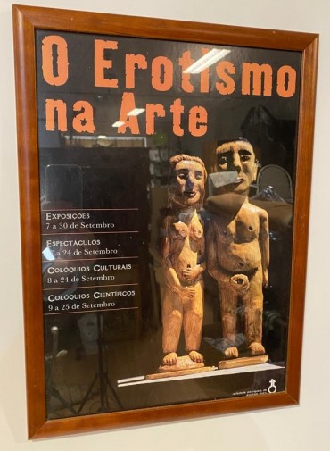 Cartaz referente à exposição O erotismo na Arte