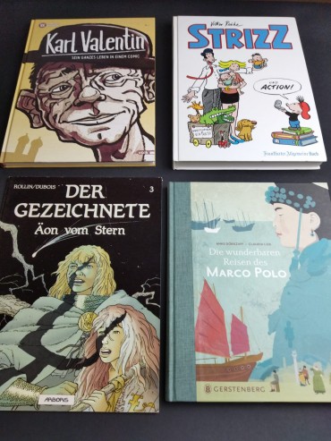 Quatro livros de BD 