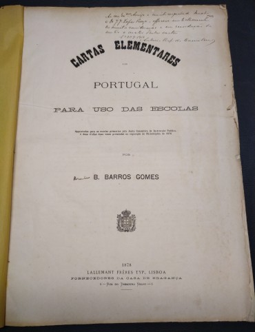 CARTAS ELEMENTARES DE PORTUGAL - PARA USO DAS ESCOLAS