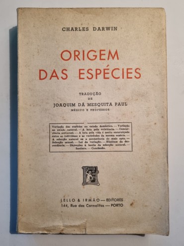 A ORIGEM DAS ÉSPECIES