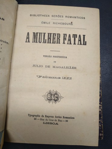 A MULHER FATAL - 3 VOLUMES