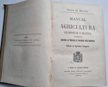 MANUAL DE AGRICULTURA ELEMENTAR E PRATICA