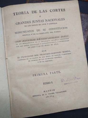 TEORIA DE LAS CORTES Ó JUNTAS NACIONALES DE LOS REINOS DE LEON Y CASTILLA