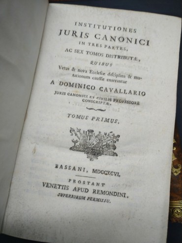 INSTITUIONES JURIS CANONICI - 6 TOMOS