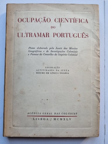 OCUPAÇÃO CIENTIFICA DO ULTRAMAR PORTUGUÊS 