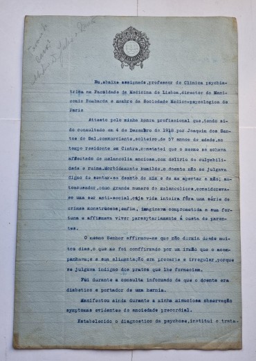 INÉDITO MANUSCRITO JÚLIO DE MATOS