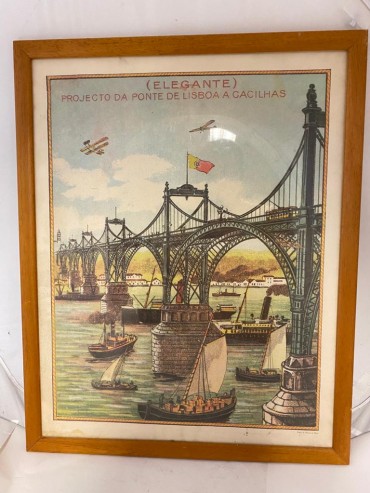 Projecto da ponte de Lisboa a Cacilhas 