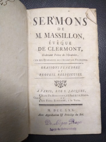 SERMONS DE M. MASSILLON ÉVEQUE DE CLERMONT