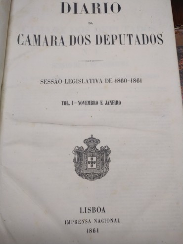 CAMARA DOS DEPUTADOS 1860-1861 - 3 TOMOS