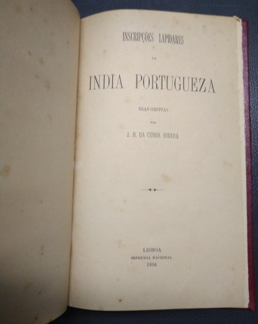 INSCRIPÇÕES LAPIDARES DA INDIA PORTUGUEZA