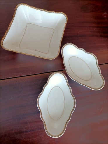 Saladeira e par de azeitoneiras