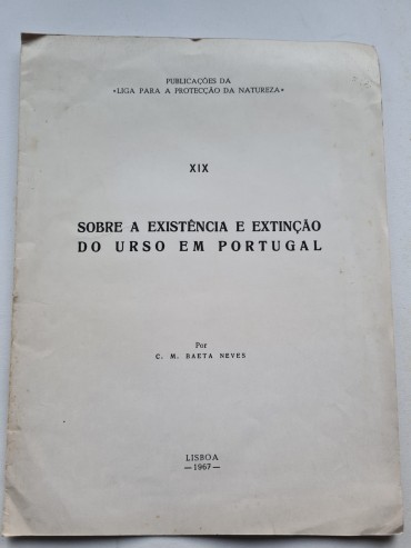 SOBRE A EXISTÊNCIA E EXTINÇÃO DO URSO EM PORTUGAL