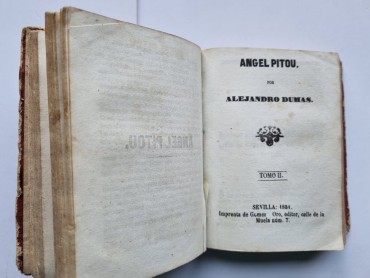 ANGEL PITOU – PRIMEIRA EDIÇÃO ESPANHOLA ALEXANDRE DUMAS