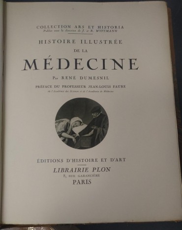 HISTOIRE ILLUSTRÉE DE MÉDECINE