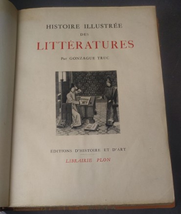 HISTOIRE ILLUSTRÉE DES LITTÉRATURES