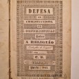 DEFEZA DO CHRISTIANISMO  OU CONFERÊNCIAS SOBRE A RELIGIÃO 1841