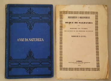 A voz da Natureza	 - (Inclui Prospecto do Duque de Saldanha 1850)