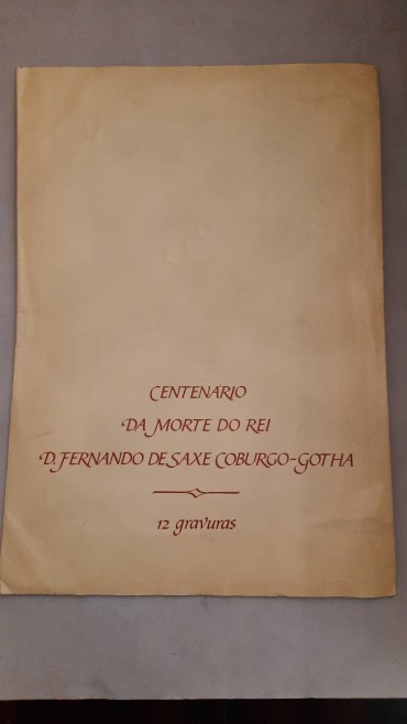 Pasta com 12 réplicas das Gravuras do Rei D. Fernando de Saxe Coburgo-Gotha	