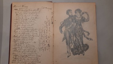 Album Manuscrito com poemas, Desenhos e Aguarelas