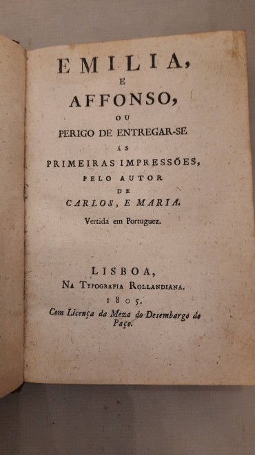 “Cartas” Emilia e Afonso ou o perigo de entregar-se  às primeiras impressões