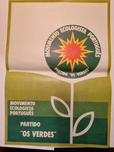 CARTAZ PARTIDO “OS VERDES” ANOS 80