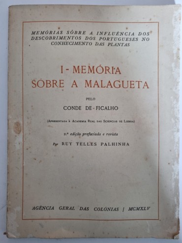 MEMÓRIA SOBRE A MALAGUETA 