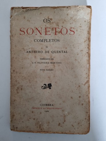 AO SONETOS COMPLETOS DE ANTHERO DE QUENTAL 