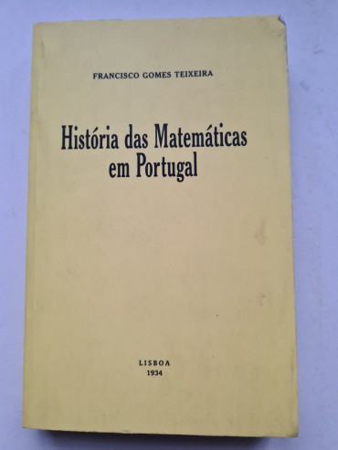 HISTÓRIA DAS MATEMÁTICAS EM PORTUGAL