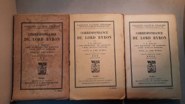 Três Livros Correspondance de Lord Byron