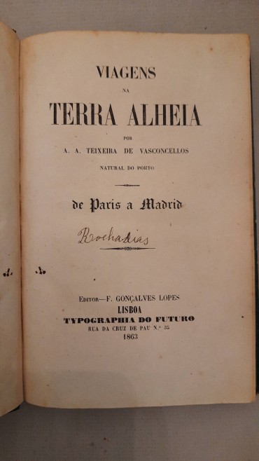 Viagens da Terra Alheia (de Paris a Madrid)