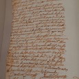 Manuscrito sobre papel, um bifólio, assinado com sinal publico