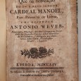 Edital “Cardeal Manoel para Patriarca de Lisboa
