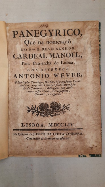 Edital “Cardeal Manoel para Patriarca de Lisboa