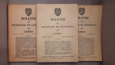 Três Boletins da Sociedade de Geografia de Lisboa
