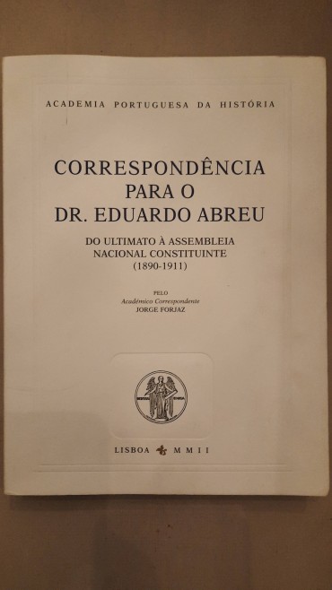 Correspondência para o Dr. Eduardo Abreu