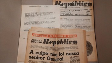 Conjunto de Documentos e Jornais sobre o ataque ao jornal “A Republica