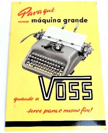 Cartaz publicitário VOSS